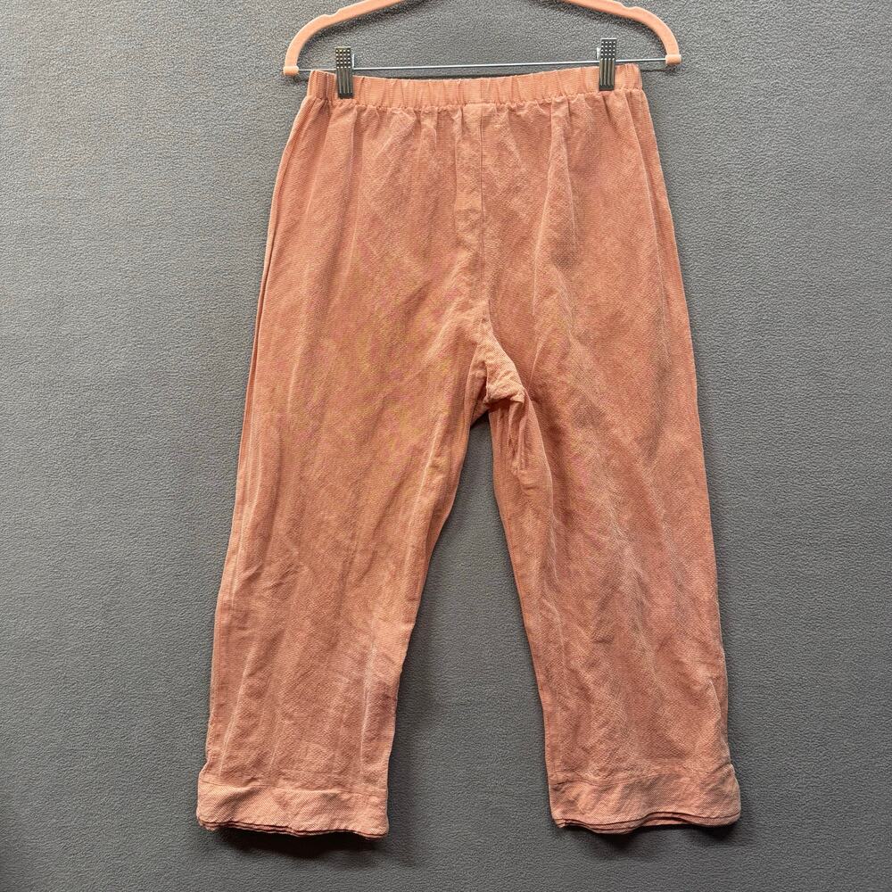 Lilith France Lagenlook Lightweight‎ Cropped Pant Womens S Sheer Art to Wear - Picture 2 of 10
